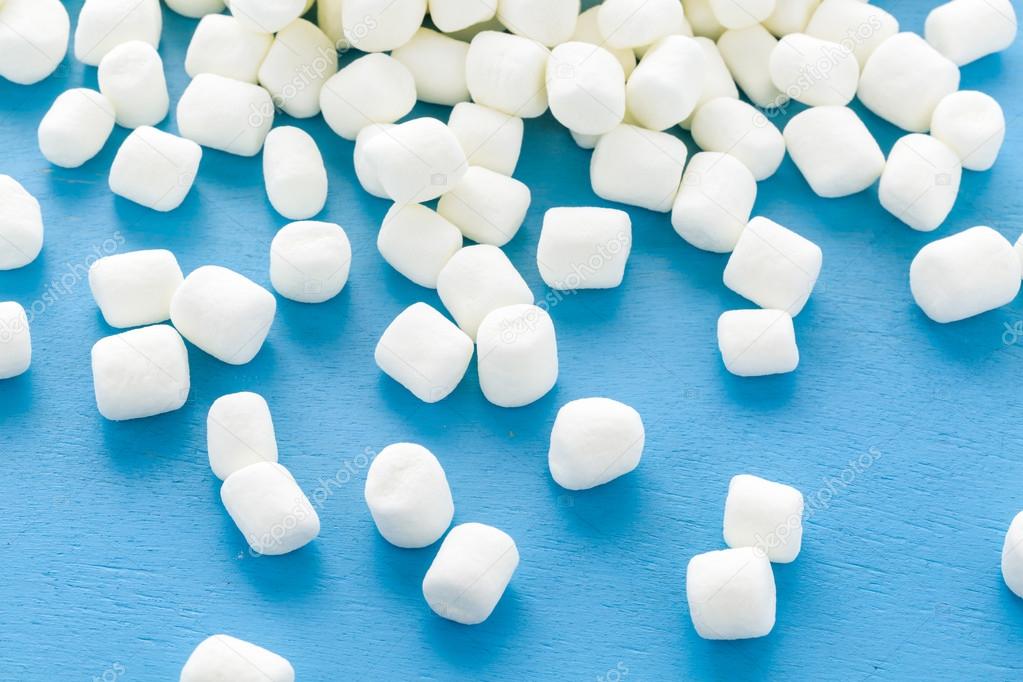 Small round white marshmallows