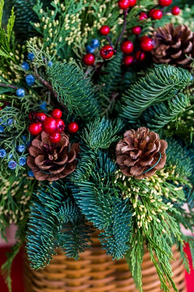 Christmas wreath close up — Stock Photo, Image