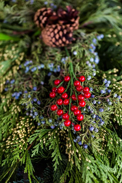 Christmas wreath close up — Stock Photo, Image