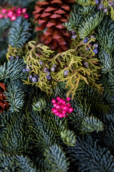 Weihnachtskranz zum Anfassen — Stockfoto