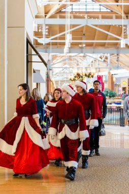 Tipik Kuzey Amerika Black Friday alışveriş alışveriş merkezi