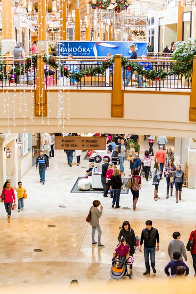 Typical North American mall on Black Friday shopping — Stock Photo, Image