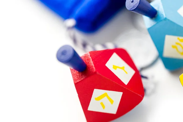 Colorful dreidels view — Stock Photo, Image