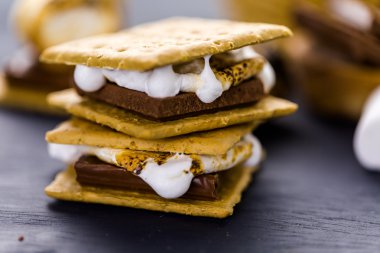 Taze kızarmış smores