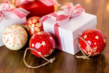 Vintage el yapımı Noel süsler