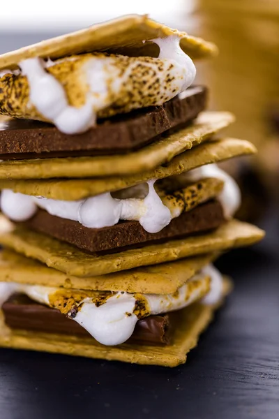 焼きたてトースト smores — ストック写真