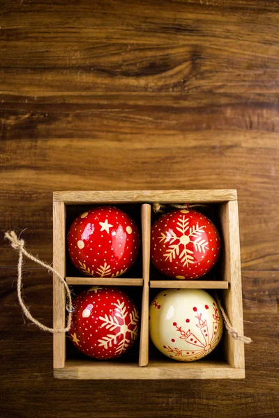 Vintage handmade Christmas ornaments — Stock Photo, Image