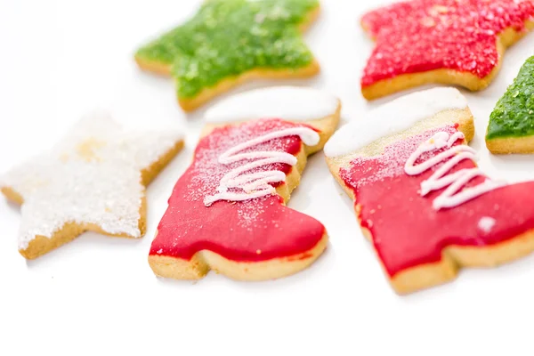 Variety of colorful Christmas cookies — Stock Photo, Image