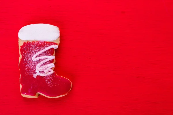 Christmas cookie, shoe — Stock Photo, Image