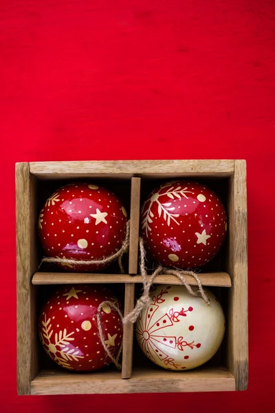 Vintage handmade Christmas ornaments — Stock Photo, Image