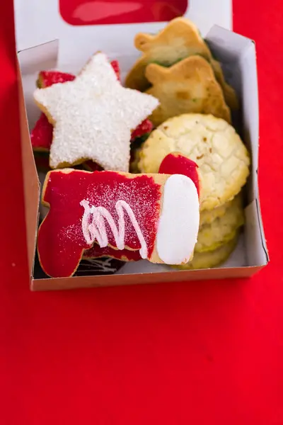 다양 한 크리스마스 쿠키 — 스톡 사진