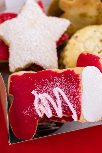 Verscheidenheid van kerstkoekjes — Stockfoto