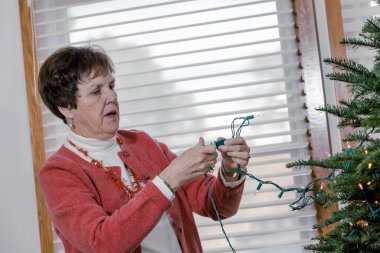 Büyükanne dekorasyon Noel ağacı