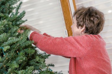 Büyükanne dekorasyon Noel ağacı