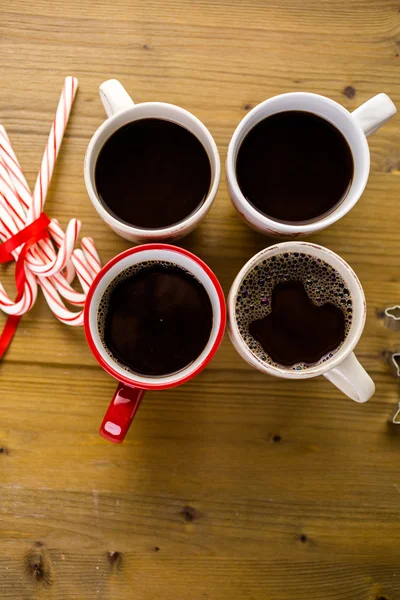 Koppar med varm choklad — Stockfoto