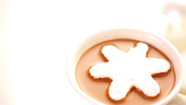 Домашний горячий шоколад — стоковое видео