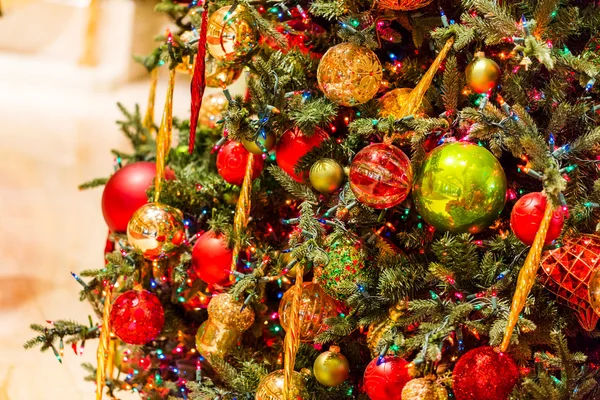 Noel ağacı görünümü kapatın — Stok fotoğraf