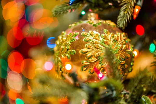 Noel ağacı görünümü kapatın — Stok fotoğraf