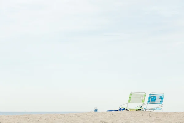 Dos sillas de playa — Foto de Stock