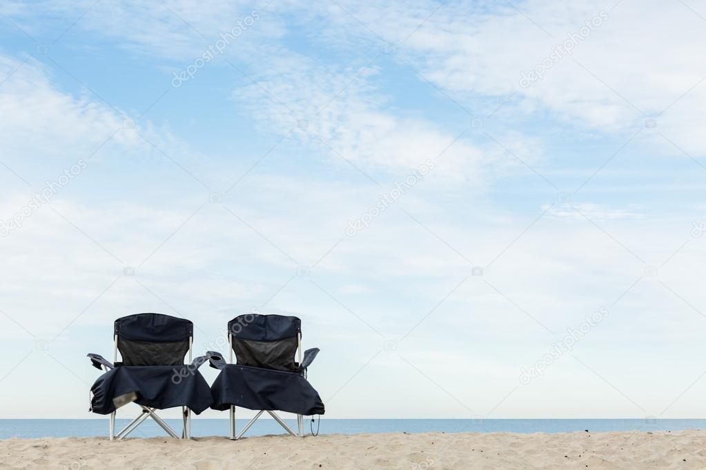 Two beach chairs