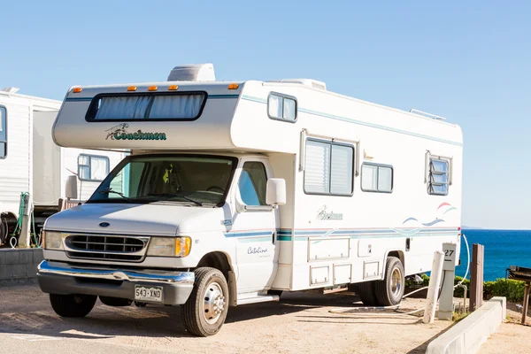 Winter RV camping in California — Stock Photo, Image