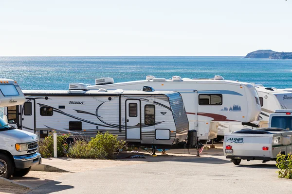 Winter RV camping en California — Foto de Stock