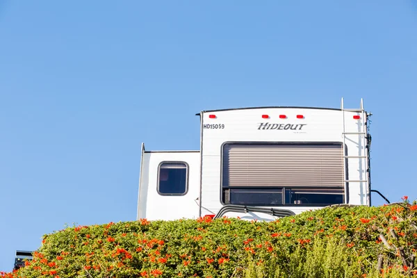 Winter RV camping in California — Stock Photo, Image