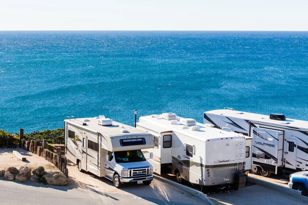 Campeggio camper invernale in California — Foto Stock