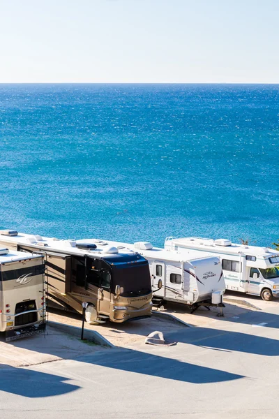 Winter RV camping in California — Stock Photo, Image