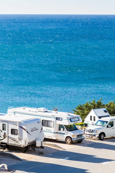 Kış Kaliforniya'da kamp karavan — Stok fotoğraf