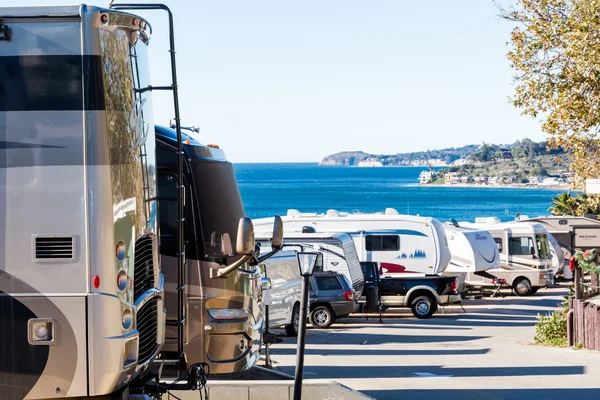 Campeggio camper invernale in California — Foto Stock