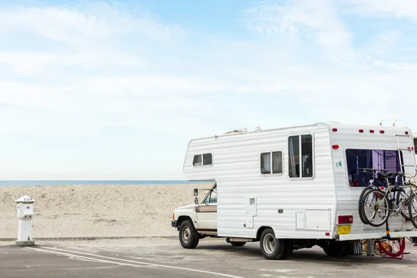 Inverno RV camping na Califórnia — Fotografia de Stock