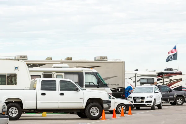 Winter RV camping in California — Stock Photo, Image