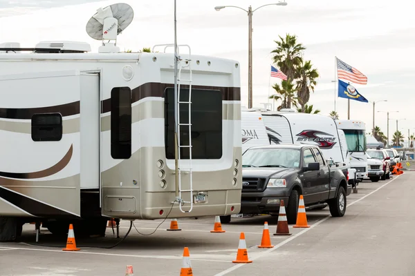 Winter RV camping in California — Stock Photo, Image