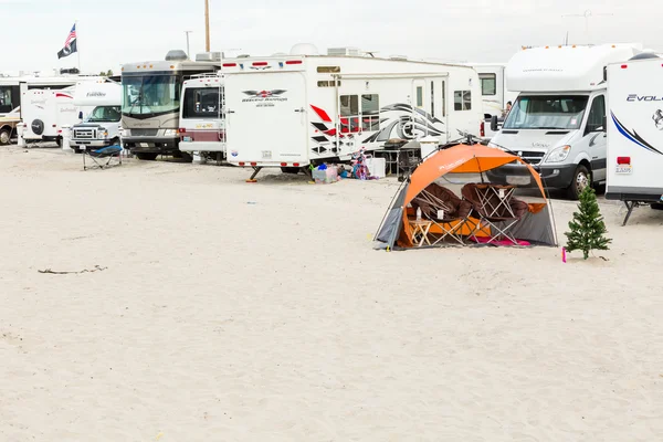 Winter rv camping in Kalifornien — Stockfoto
