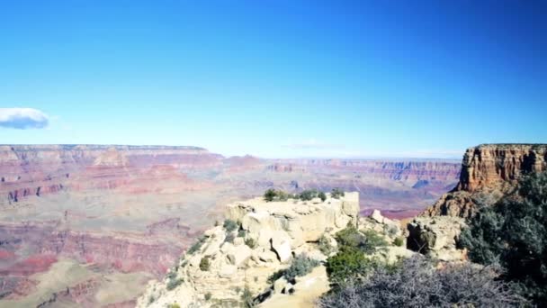 Krásný výhled na Grand Canyon — Stock video