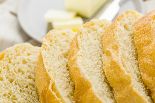 Pão de massa de pão cozido na hora — Fotografia de Stock