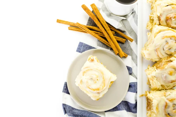 Freshly baked sourdough cinnamon rolls — Stock Image Freshly baked sourdough cinnamon rolls Stock Image