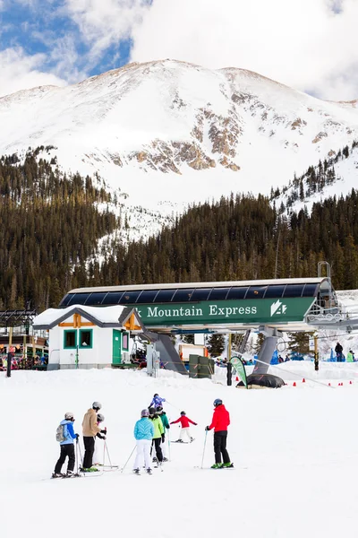 Skigebiet am arapahoe becken, colorado — Stockfoto