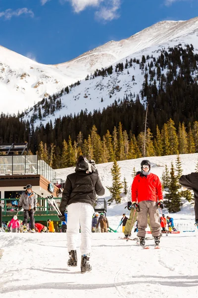 Estância de esqui em Arapahoe Basin, Colorado — Fotografia de Stock