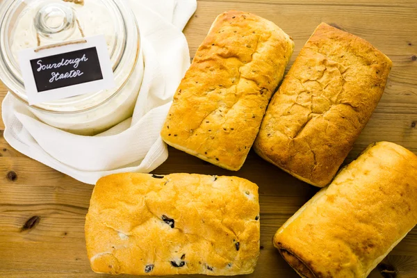 Čerstvé kváskový chleba — Stock fotografie