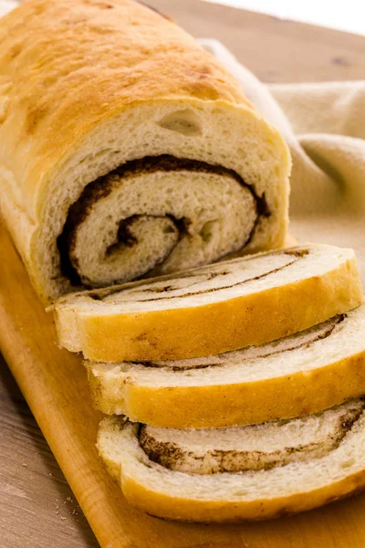 Artisan sourdough cinnamon swirl bread — Stock Photo, Image