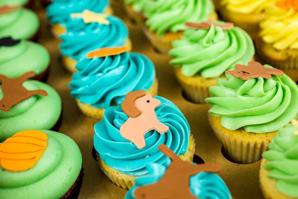 Fresh multicolored cupcakes — Stock Photo, Image