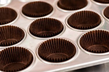 Cupcakes için pişirme çanağı