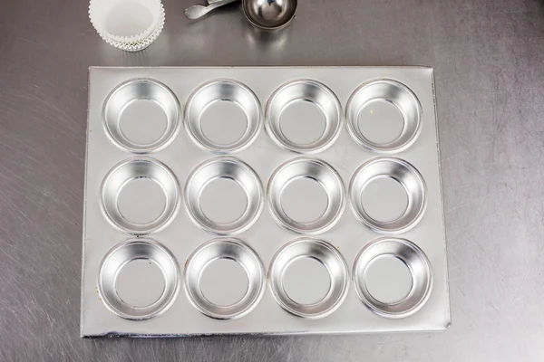 Baking dish for cupcakes — Stock Photo, Image