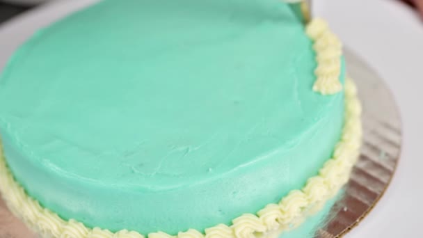 Pequeño pastel de cumpleaños — Vídeos de Stock