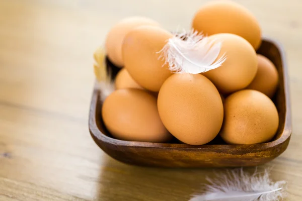 Fresh farm eggs — Stock Photo, Image