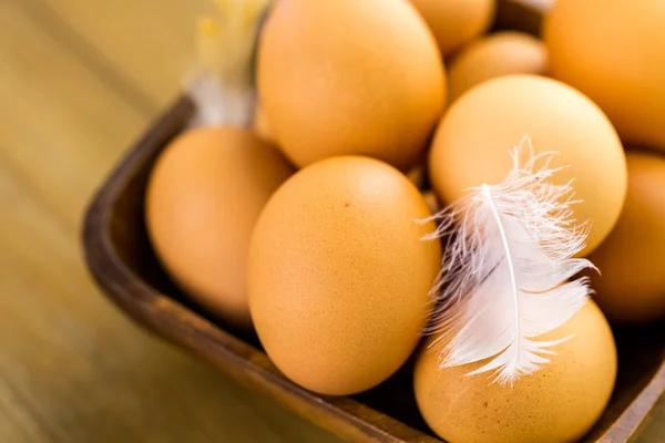 Fresh farm eggs — Stock Photo, Image