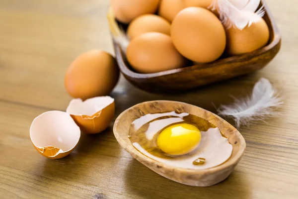 Fresh farm eggs — Stock Photo, Image