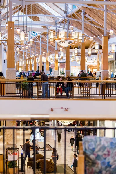 Indoor shopping mall in United States. — Stock Photo, Image